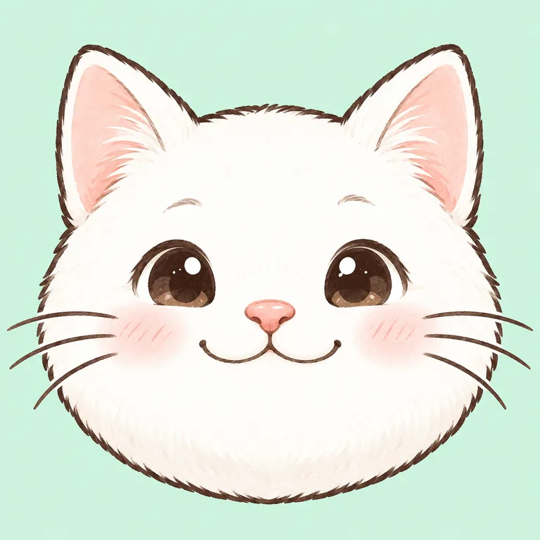 LINE向け:やさしい白猫