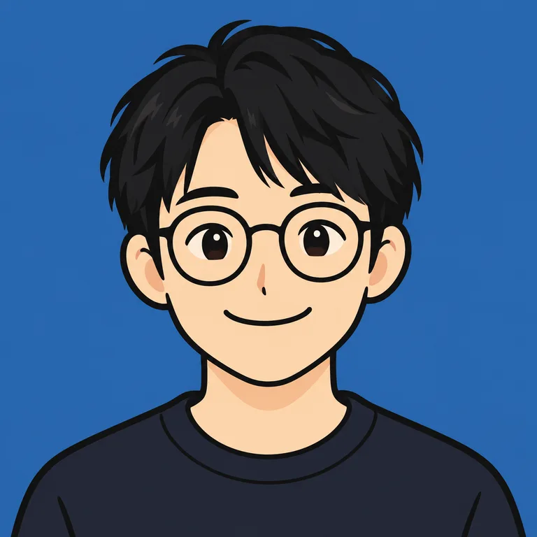 Slack向け:眼鏡の似顔絵